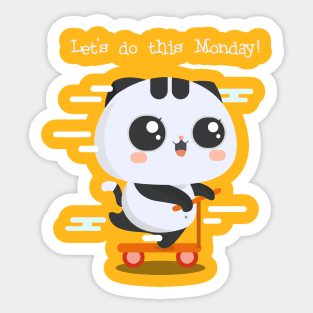 Meownday Sticker